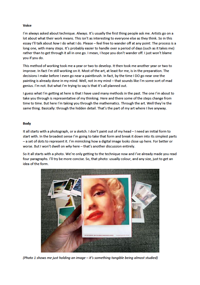 Technique Essay pdf